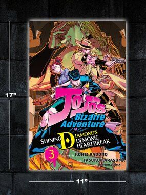 Jojo's Bizarre Adventure Demonic Heartbreak Vol 3 manga poster - 11x17 art print